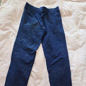 Gap Kids Girls Blue Sparkle Leggings Size L